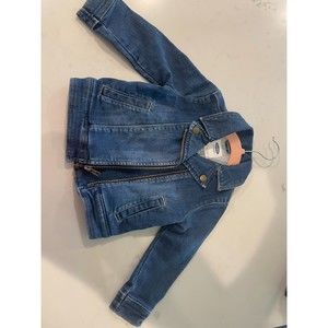Old Navy Toddler Girl's Asymmetrical Jean Jacket 2T